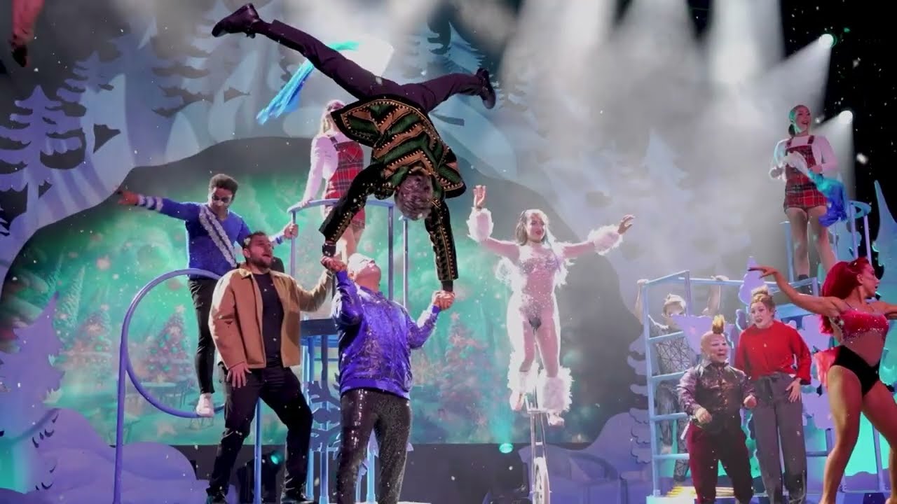 Cirque Musica Holiday Wonderland performing live on stage